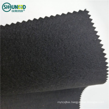 100% Polyester Soft Stiff  Under Collar Felt Interlining Fabric for Collar Coat